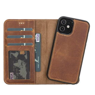 Bouletta Phone Case Moccasin Magic iPhone 11 Detachable Leather Wallet Case Premium Koruma