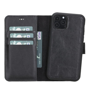 Bouletta Phone Case Black Magic iPhone 11 Pro Detachable Leather Wallet Case Premium Koruma