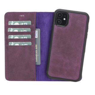 Bouletta Phone Case Mulberry Magic iPhone 11 Pro Detachable Leather Wallet Case Premium Koruma
