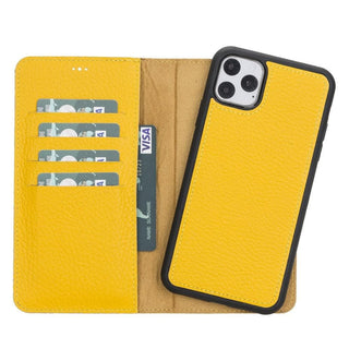 Bouletta Phone Case Yellow Magic iPhone 11 Pro Detachable Leather Wallet Case Premium Koruma