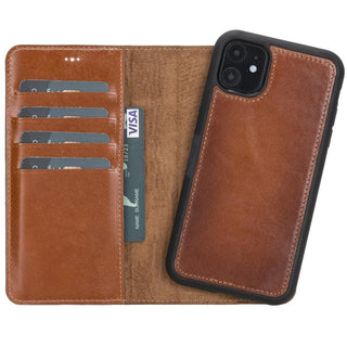 Bouletta Phone Case Tan Magic iPhone 11 Pro Max Detachable Leather Wallet Case Premium Koruma