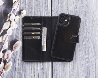 Bouletta Phone Case Black Magic iPhone 12 / 12 Pro Detachable Leather Wallet Case Premium Koruma