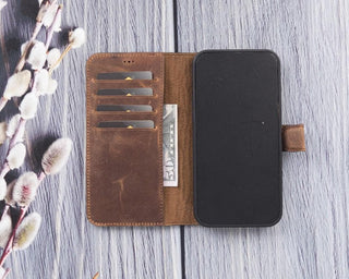 Bouletta Phone Case Magic iPhone 12 Pro Max Detachable Leather Wallet Case Premium Koruma