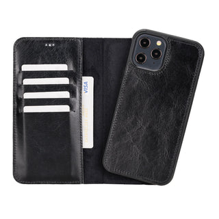 Bouletta Phone Case Rustic Black Magic iPhone 12 Pro Max Detachable Leather Wallet Case Premium Koruma