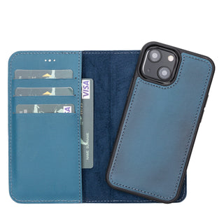 Bouletta Phone Case Blue Magic iPhone 13 Mini Detachable Leather Wallet Case Premium Koruma