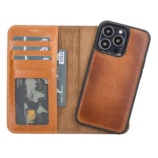 Bouletta Phone Case Magic iPhone 13 Pro Detachable Leather Wallet Case Premium Koruma