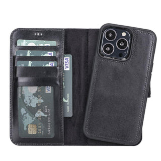 Bouletta Phone Case Magic iPhone 13 Pro Detachable Leather Wallet Case Premium Koruma