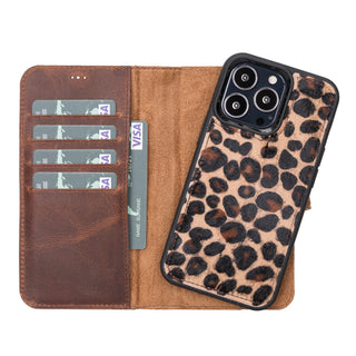 Bouletta Phone Case Leo Magic iPhone 13 Pro Detachable Leather Wallet Case Premium Koruma