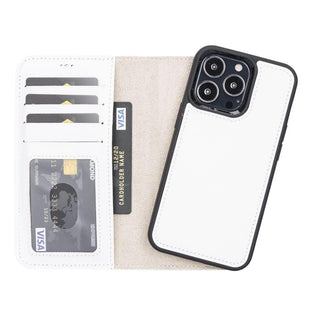 Bouletta Phone Case White Magic iPhone 13 Pro Detachable Leather Wallet Case Premium Koruma
