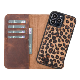 Bouletta Phone Case Leo Magic iPhone 13 Pro Max Detachable Leather Wallet Case Premium Koruma