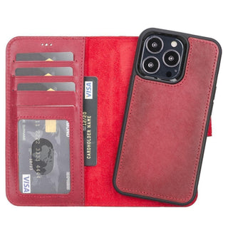 Bouletta Phone Case Red Magic iPhone 13 Pro Max Detachable Leather Wallet Case Premium Koruma