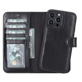Bouletta Phone Case Black Magic iPhone 14 Plus Detachable Leather Wallet Case Premium Koruma
