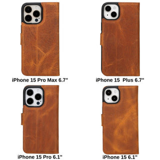 Bouletta Phone Case Magic iPhone 15 Plus Detachable Leather Wallet Case Premium Koruma