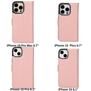 Bouletta Phone Case Magic iPhone 15 Plus Detachable Leather Wallet Case Premium Koruma