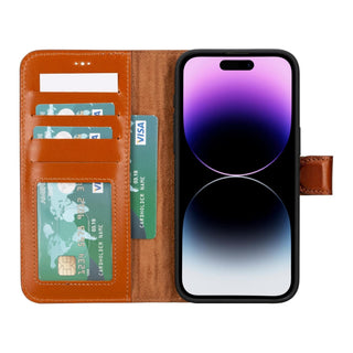 Bouletta Phone Case Magic iPhone 15 Plus Detachable Leather Wallet Case Premium Koruma