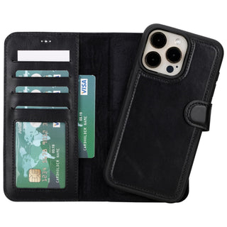 Bouletta Phone Case Black Magic iPhone 15 Plus Detachable Leather Wallet Case Premium Koruma