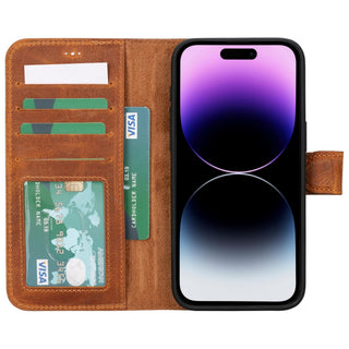 Bouletta Phone Case Magic iPhone 15 Pro Max Detachable Leather Wallet Case Premium Koruma