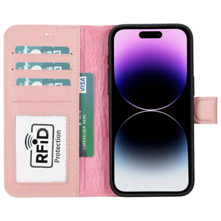 Bouletta Phone Case Magic iPhone 15 Pro Max Detachable Leather Wallet Case Premium Koruma