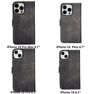 Bouletta Phone Case Magic iPhone 15 Pro Max Detachable Leather Wallet Case Premium Koruma