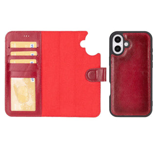 Bouletta Phone Case Magic iPhone 16 Detachable Leather Wallet Case Premium Koruma