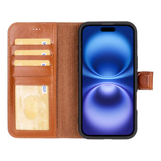 Bouletta Phone Case Magic iPhone 16 Detachable Leather Wallet Case Premium Koruma