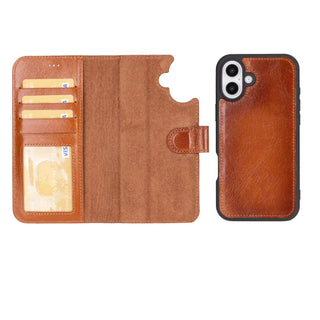Bouletta Phone Case Magic iPhone 16 Detachable Leather Wallet Case Premium Koruma