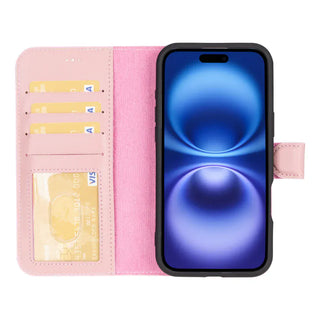 Bouletta Phone Case Magic iPhone 16 Detachable Leather Wallet Case Premium Koruma