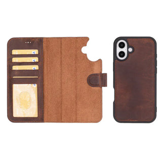 Bouletta Phone Case Magic iPhone 16 Plus Detachable Leather Wallet Case Premium Koruma