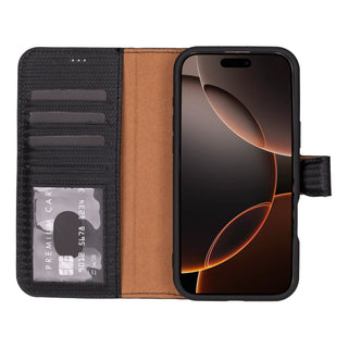 Bouletta Phone Case Magic iPhone 16 Pro Detachable Leather Wallet Case Premium Koruma