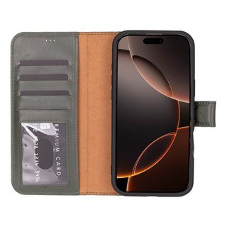Bouletta Phone Case Magic iPhone 16 Pro Detachable Leather Wallet Case Premium Koruma
