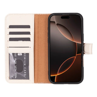 Bouletta Phone Case Magic iPhone 16 Pro Detachable Leather Wallet Case Premium Koruma