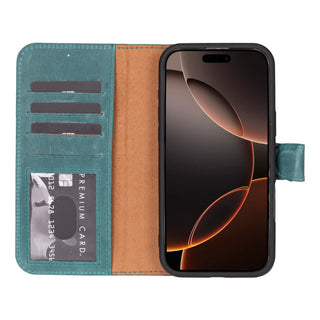 Bouletta Phone Case Magic iPhone 16 Pro Detachable Leather Wallet Case Premium Koruma