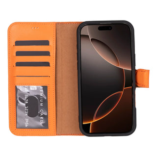 Bouletta Phone Case Magic iPhone 16 Pro Detachable Leather Wallet Case Premium Koruma
