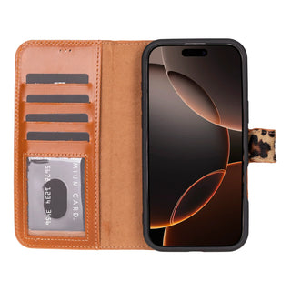 Bouletta Phone Case Magic iPhone 16 Pro Detachable Leather Wallet Case Premium Koruma