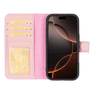 Bouletta Phone Case Magic iPhone 16 Pro Detachable Leather Wallet Case Premium Koruma
