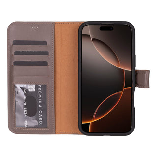Bouletta Phone Case Magic iPhone 16 Pro Detachable Leather Wallet Case Premium Koruma