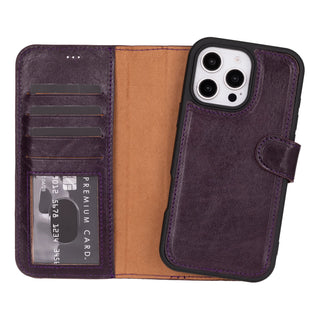 Bouletta Phone Case Cerise Magic iPhone 16 Pro Detachable Leather Wallet Case Premium Koruma