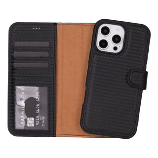 Bouletta Phone Case Graphene Magic iPhone 16 Pro Detachable Leather Wallet Case Premium Koruma