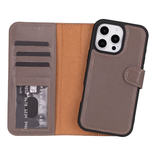 Bouletta Phone Case Sienora Magic iPhone 16 Pro Detachable Leather Wallet Case Premium Koruma