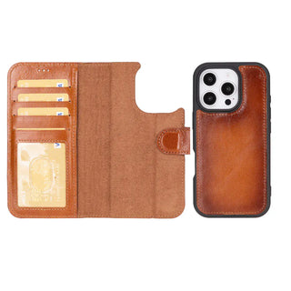 Bouletta Phone Case Magic iPhone 16 Pro Max Leather Detachable Wallet Case Premium Koruma
