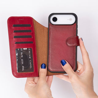 Bouletta Phone Case Magic iPhone 17 Air Detachable Leather Wallet Case Premium Koruma