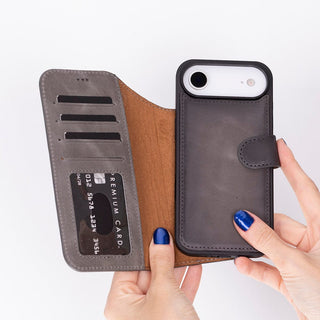 Bouletta Phone Case Magic iPhone 17 Air Detachable Leather Wallet Case Premium Koruma