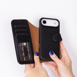Bouletta Phone Case Magic iPhone 17 Air Detachable Leather Wallet Case Premium Koruma