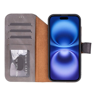 Bouletta Phone Case Magic iPhone 17 Air Detachable Leather Wallet Case Premium Koruma