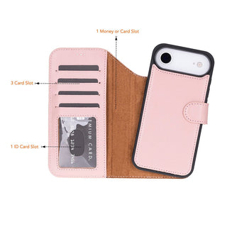 Bouletta Phone Case Magic iPhone 17 Air Leather Detachable Wallet Case Premium Koruma