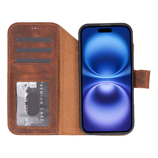 Bouletta Phone Case Magic iPhone 17 Air Leather Detachable Wallet Case Premium Koruma