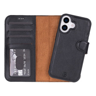 Bouletta Phone Case Black Magic iPhone 17 Detachable Leather Wallet Case Premium Koruma