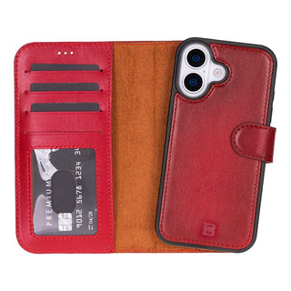 Bouletta Phone Case Red Magic iPhone 17 Detachable Leather Wallet Case Premium Koruma