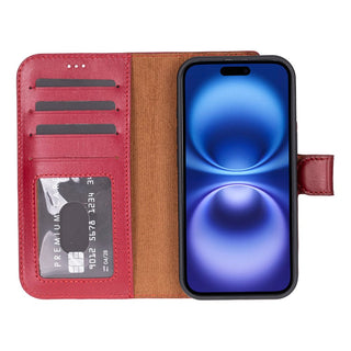 Bouletta Phone Case Magic iPhone 17 Leather Detachable Wallet Case Premium Koruma