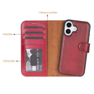 Bouletta Phone Case Magic iPhone 17 Leather Detachable Wallet Case Premium Koruma